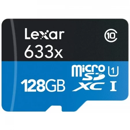 Lexar 128GB High-Performance 633x microSDXC UHS-I Memory Card
